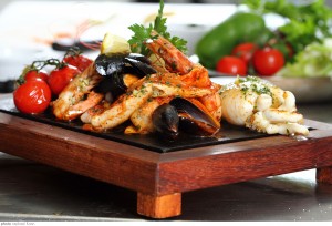 Photo d'une assiette au restaurant Le Bellevue : fruits de mer